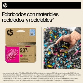 Cartucho original HP 937e magenta