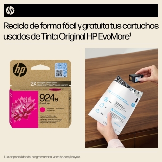 Cartucho original HP 924e magenta