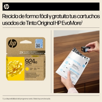 Cartucho original HP 924e amarillo
