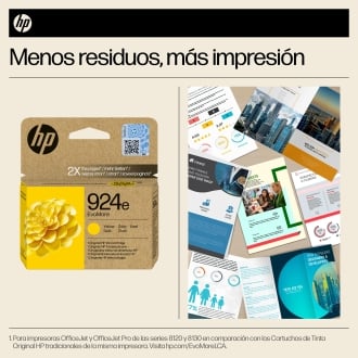 Cartucho original HP 924e amarillo