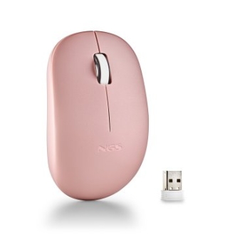 Raton inalambrico NGS fog pro rosa