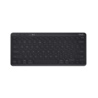 Teclado inalámbrico Trust Lyra compacto y multidispositivo negro