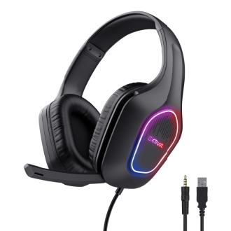 Auriculares Trust Gaming Gxt416 Zirox conexión Audio Y Microf de 3,5 mm