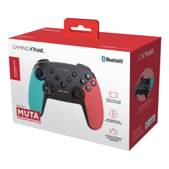 Gamepad Trust Gxt1246 Muta Para Nintendo Switch Con Controles De Mov. Y Respuesta De Vibraci Blu-red