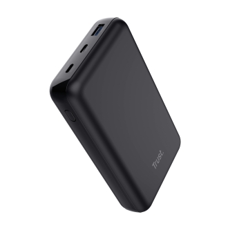 Power Bank Trust Laro 100w 20.000mah -1 Usb-a Y 2 USB-c para Portatil Negro