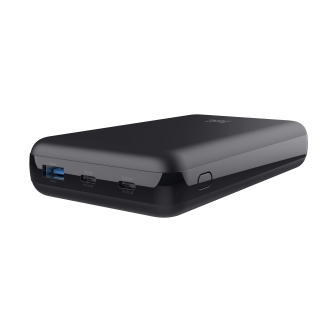 Power Bank Trust Laro 100w 20.000mah -1 Usb-a Y 2 USB-c para Portatil Negro