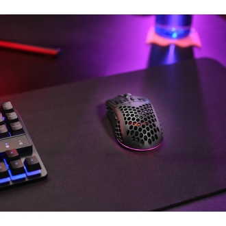 Ratón inalámbrico Trust Gxt 929bk Helox Ultraligero, Iluminacion led con respiración negro