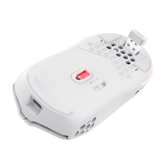 Ratón Inalámbrico Trust Gxt 929w Helox Ultraligero, Iluminación led con respiración blanco