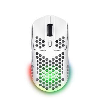 Ratón Inalámbrico Trust Gxt 929w Helox Ultraligero, Iluminación led con respiración blanco