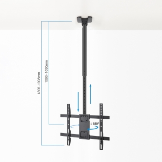 Soporte Techo TooQ LPCE1175TSLI-XL-B Pantallas 32-75" XL 1090-1690mm Negro