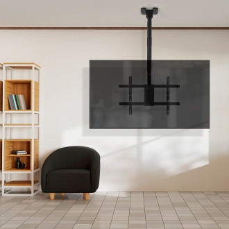 Soporte Techo TooQ LPCE1186TSLI-B Pantallas 43-86" 485-925mm Negro