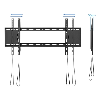 Soporte de pared Fijo Tooq Lp1090f-b Pantalla 43-90" Negro