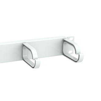 Panel Organizador De Cables 1u Para Armario Rack 10" Color Gris Claro (ral 7035)