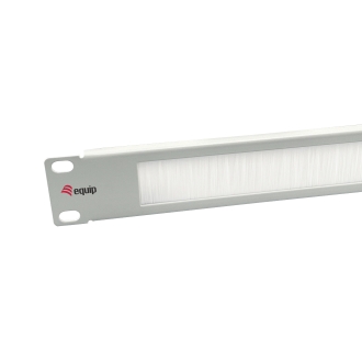 Panel Pasacables Con Cepillo Armario Rack 10" Color Gris Claro (ral 7035)