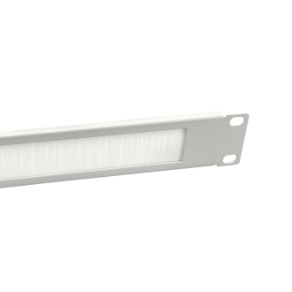 Panel Pasacables Con Cepillo Armario Rack 10" Color Gris Claro (ral 7035)