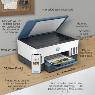 Multifunción inyección HP inkjet smart tank 7005 wifi duplex