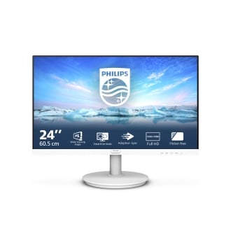 Monitor Philips 241v8aw 24" IPS multimedia VGA HDMI blanco