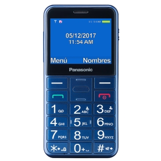 Seniorphone Panasonic KX-TU155EXCN con base azul
