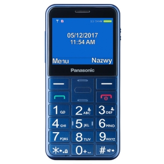 Seniorphone Panasonic KX-TU155EXCN con base azul