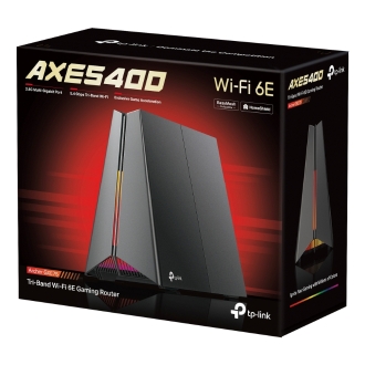Router Gaming Wifi 6e Triband Tp-link Easy Mesh Axe5400 160mhz 4x2.5gb VPN