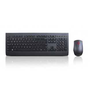 Teclado y ratón inalámbrico Lenovo Profesional negro