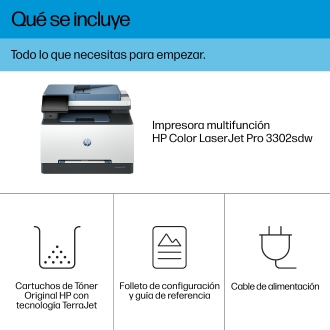 Multifunción Laser Color HP Pro MFP 3302SDW
