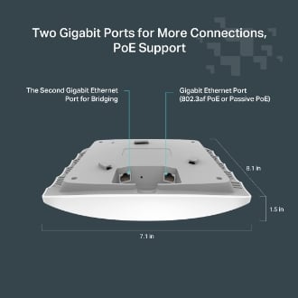 TP-Link Festa F54 Punto de Acceso WiFi 5 AC1750 2 × Gigabit PoE