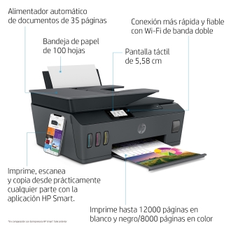 Multifunción HP Smart Tank Plus 570 wifi A4