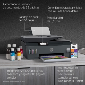 Multifunción HP Smart Tank Plus 570 wifi A4