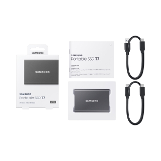 Disco externo SSD Samsung T7 2TB NVMe 3.2 gris