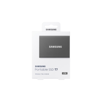 Disco externo SSD Samsung T7 2TB NVMe 3.2 gris