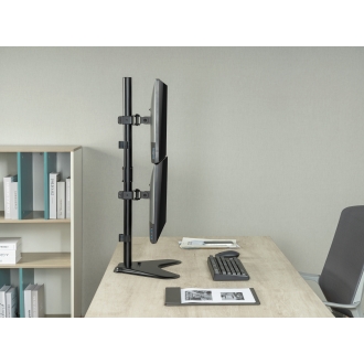 Soporte de mesa Equip 650128 13" a 32" con peana para 2 pantallas