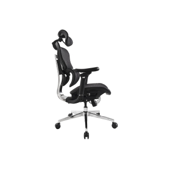 Silla De Oficina Ergonomica Equip 651051 Premium Color Negro Tapiceria Malla 5 Posiciones