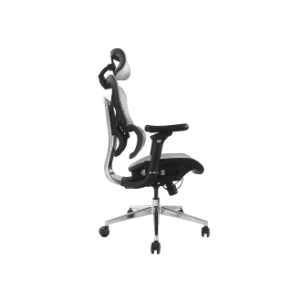 Silla De Oficina Ergonomica Equip 651050 Premium tapiceria Malla 5 Posiciones gris