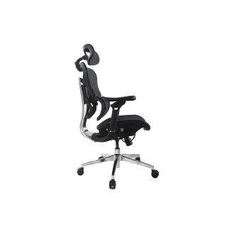Silla De Oficina Ergonomica Equip 651050 Premium tapiceria Malla 5 Posiciones negro azulado