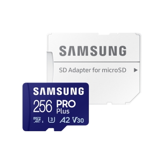 Memoria microSD Samsung Pro Plus 256GB V30 + adaptador