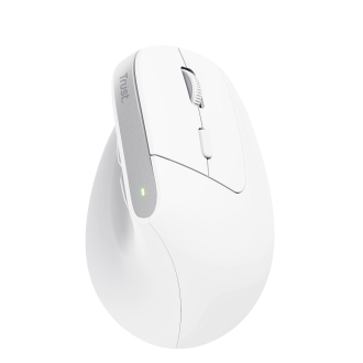 Ratón inalámbrico Trust Ergo Bayo II+ ergonómico vertical carga USB-C blanco