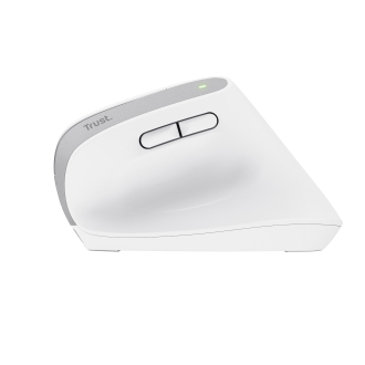 Ratón inalámbrico Trust Ergo Bayo II+ ergonómico vertical carga USB-C blanco