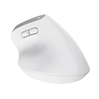 Ratón inalámbrico Trust Ergo Bayo II+ ergonómico vertical carga USB-C blanco