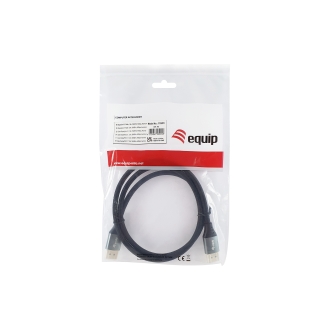 Cable Equip displayport 2.1 premium macho/macho 16K 60Hz 54Gbps 1m negro