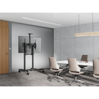 Soporte De Suelo Motorizado Equip 650633 Pantalla 55"-100" Orientable Vesa Max 800x600 Max120kg