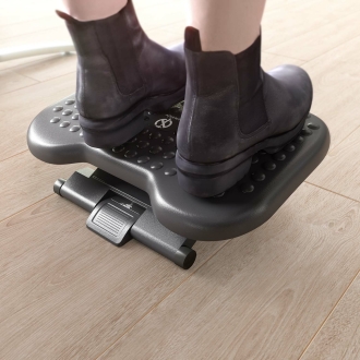 Reposapiés AISENS inclinable y altura ajustable negro