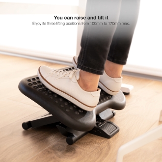 Reposapiés Tooq ajustable confort negro