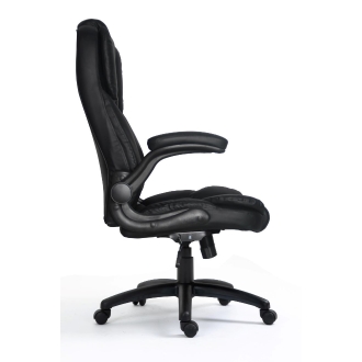 Silla De Oficina Ergonomica Equip negro recubrimiento Pu de alta calidad