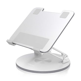 Soporte de sobremesa AISENS ajustable giratorio para portátil/tablet 7"-13" plata