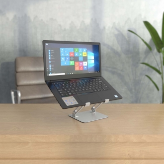 Soporte de sobremesa AISENS ajustable para portátil/tablet 7"-13" plata