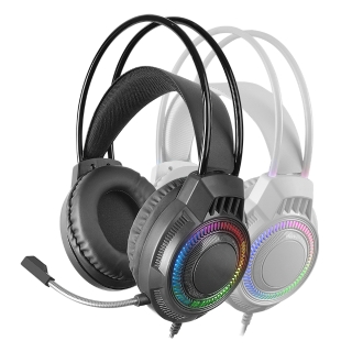 Auriculares Mars Gaming Mh124 Frgb Jack 3.5mm Alimentacion USB blanco
