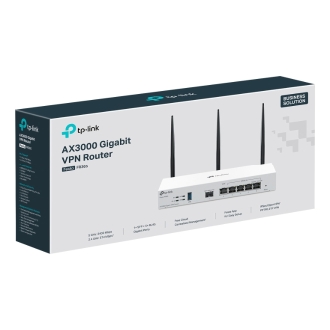 Router Vpn Wifi 6 Tp-link Festa FR365 Ax3000 5xLAN Gb 1xSFP 1xUSB Openvpn Metalico Blanco