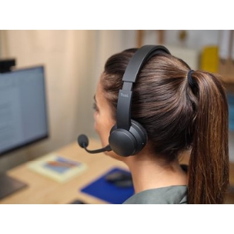 Auriculares bluetooth Trust Ayda 25463 Wireless Supraaural Microfono