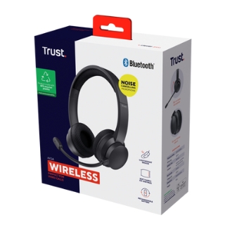 Auriculares bluetooth Trust Ayda 25463 Wireless Supraaural Microfono